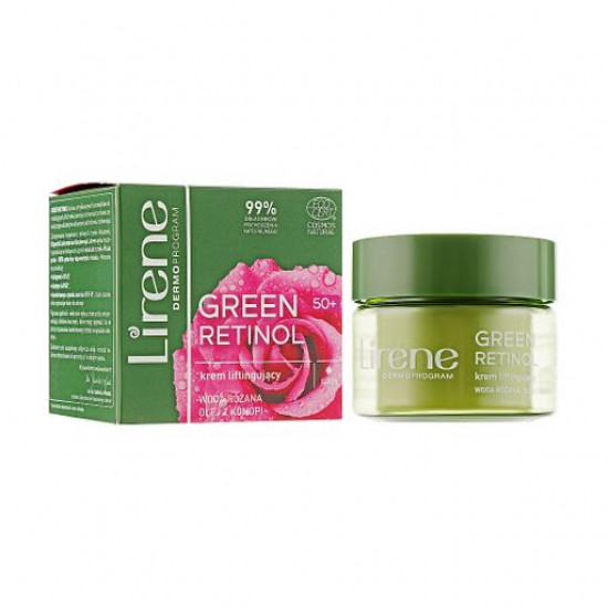 Дневной лифтинг-крем для лица Lirene Green Retinol Lifting Day Cream 50+, 50 мл
Дневной лифтинг-крем для лица Lirene Green Retinol Lifting Day Cream 50+, 50 мл