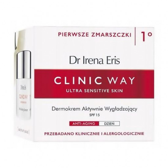 Day razglashchivayushchy Dr Irena Eris Clinic Way 1 cream ° SPF15 for very sensitive face skin, 50 ml Day razglashchivayushchy Dr Irena Eris Clinic Way 1 cream ° SPF15 for very sensitive face skin, 50 ml