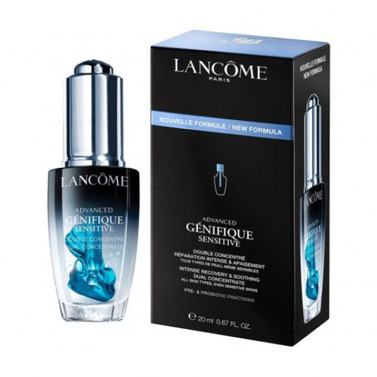 Подвійна сироватка-концентрат для обличчя Lancome Advanced Genifique Sensitive інтенсивне відновлення та заспокоєння, 20 мл Подвійна сироватка-концентрат для обличчя Lancome Advanced Genifique Sensitive інтенсивне відновлення та заспокоєння, 20 мл