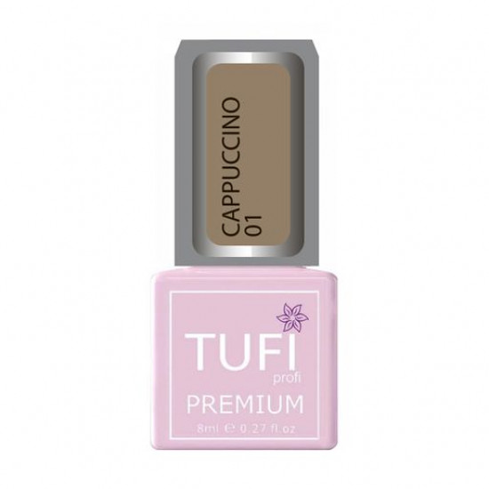Гель-лак для нігтів Tufi Profi Premium Cappuccino 01 Какао, 8 мл Гель-лак для нігтів Tufi Profi Premium Cappuccino 01 Какао, 8 мл