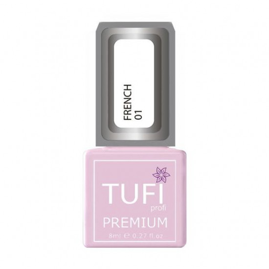 Гель-лак для нігтів Tufi Profi Premium French 01 Білий, 8 мл Гель-лак для нігтів Tufi Profi Premium French 01 Білий, 8 мл