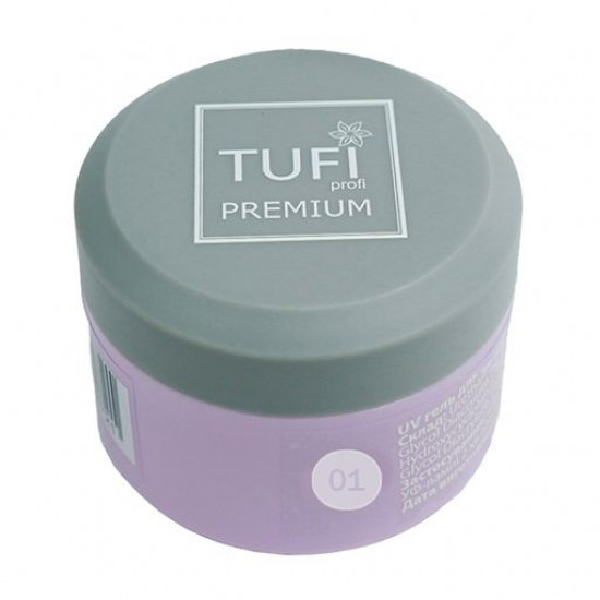 Гель для нарощування нігтів Tufi Profi Premium UV Gel, 01 Clear, 5 г Гель для нарощування нігтів Tufi Profi Premium UV Gel, 01 Clear, 5 г