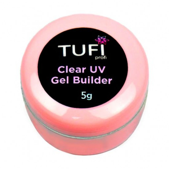 Гель для нарощування нігтів Tufi Profi UV Gel, Clear, 5 г Гель для нарощування нігтів Tufi Profi UV Gel, Clear, 5 г