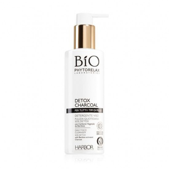 Гель для вмивання Phytorelax Laboratories Detox Charcoal SOS Daily Face Cleanser Anti-pollution для щоденного використання, 200 мл Гель для вмивання Phytorelax Laboratories Detox Charcoal SOS Daily Face Cleanser Anti-pollution для щоденного використання, 200 мл