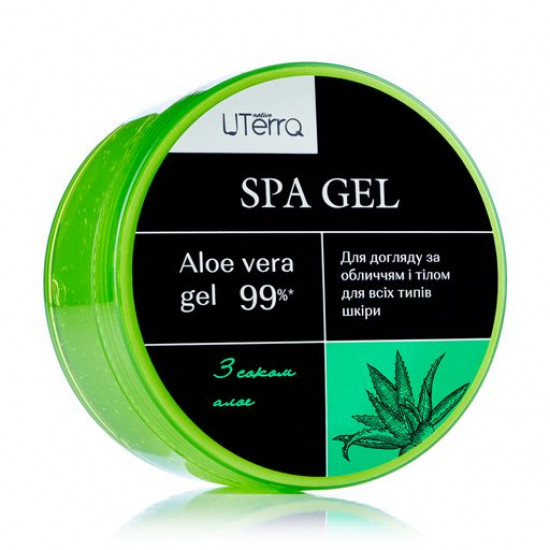 Gel with an aloe belief of UTerra native Aloe Vera Gel all-type skin, for face and body leaving, 300 ml Gel with an aloe belief of UTerra native Aloe Vera Gel all-type skin, for face and body leaving, 300 ml