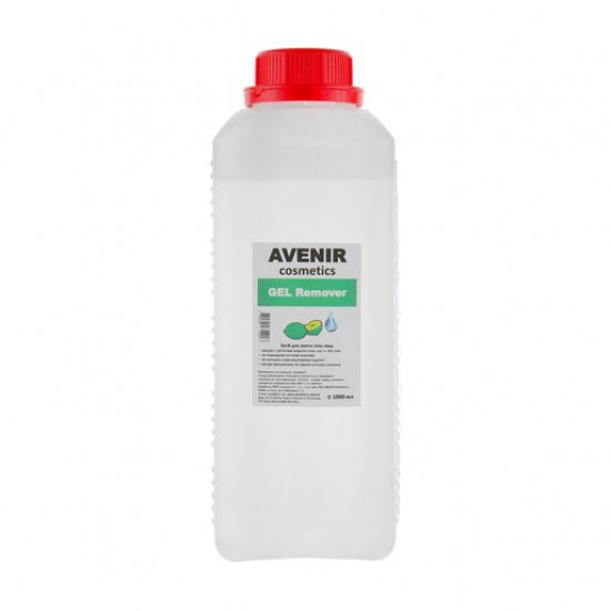 Рідина для зняття гель-лаку Avenir Cosmetics Gel Remover Лайм, 1 л Рідина для зняття гель-лаку Avenir Cosmetics Gel Remover Лайм, 1 л