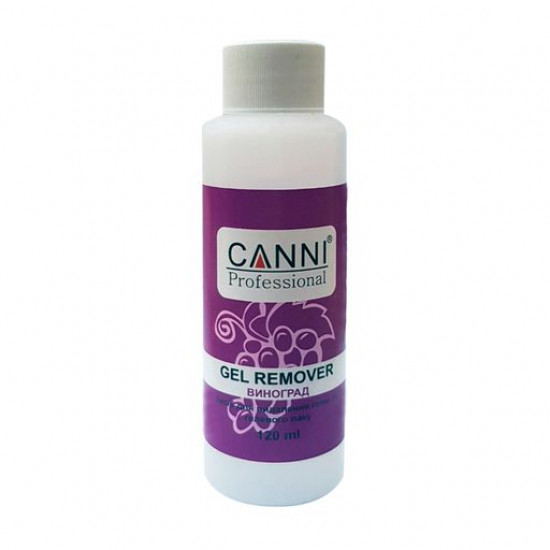Рідина для зняття гель-лаку CANNI Gel remover виноград, 120 мл Рідина для зняття гель-лаку CANNI Gel remover виноград, 120 мл