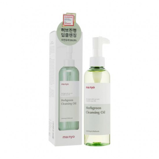 Гідрофільна олія для обличчя Manyo Herb Green Cleansing Oil на основі комплексу трав, 200 мл Гідрофільна олія для обличчя Manyo Herb Green Cleansing Oil на основі комплексу трав, 200 мл