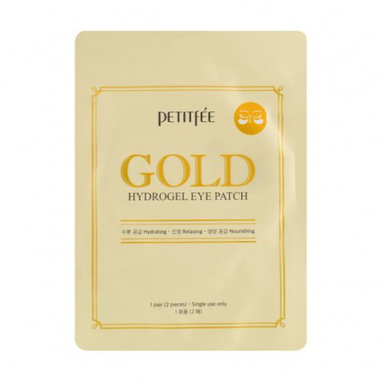 Гідрогелеві патчі для шкіри навколо очей Petitfee & Koelf Gold Hydrogel Eye Patch із золотим комплексом +5, 2 шт Гідрогелеві патчі для шкіри навколо очей Petitfee & Koelf Gold Hydrogel Eye Patch із золотим комплексом +5, 2 шт
