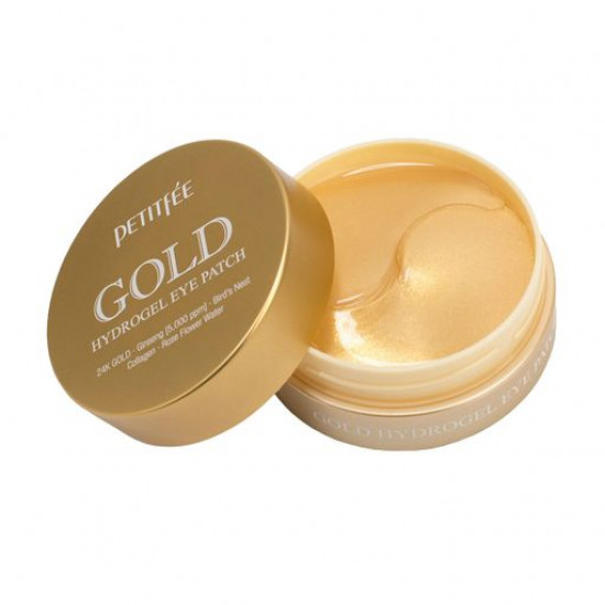 Гідрогелеві патчі для шкіри навколо очей Petitfee & Koelf Gold Hydrogel Eye Patch із золотим комплексом +5, 60 шт Гідрогелеві патчі для шкіри навколо очей Petitfee & Koelf Gold Hydrogel Eye Patch із золотим комплексом +5, 60 шт