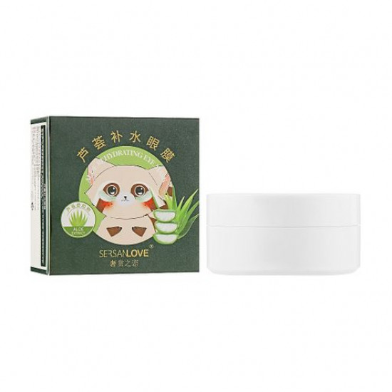 Гідрогелеві патчі для шкіри навколо очей Sersanlove Aloe Rehydrating Eye Mask з алое віра, 60 шт Гідрогелеві патчі для шкіри навколо очей Sersanlove Aloe Rehydrating Eye Mask з алое віра, 60 шт