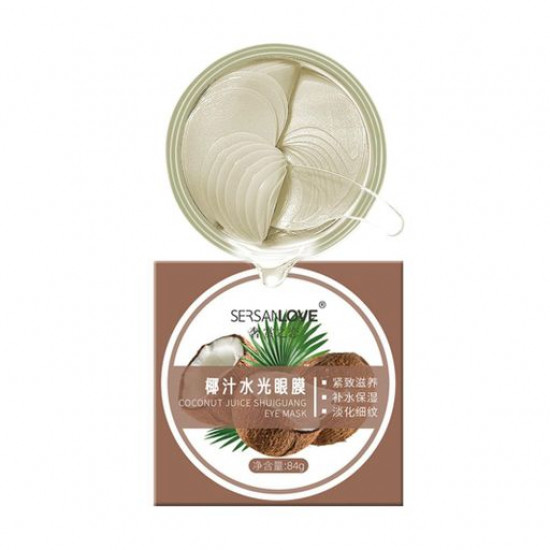 Гидрогелевые патчи для кожи вокруг глаз Sersanlove Coconut Juice Shuiguang Eye Mask с экстрактом кокоса, 60 шт
Гидрогелевые патчи для кожи вокруг глаз Sersanlove Coconut Juice Shuiguang Eye Mask с экстрактом кокоса, 60 шт