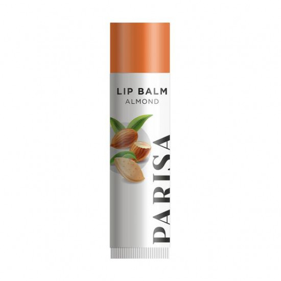 Hygienic lipstick for lips of Parisa Cosmetics Almond Lip Balm LB-01 of Mindal, 4.5 g Hygienic lipstick for lips of Parisa Cosmetics Almond Lip Balm LB-01 of Mindal, 4.5 g