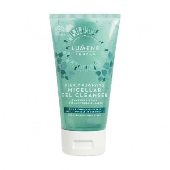 Глибоко очищаючий міцелярний гель для вмивання Lumene Puhdas Deeply Purifyng Micellar Gel Cleanser для жирної та комбінованої шкіри, 150 мл Глибоко очищаючий міцелярний гель для вмивання Lumene Puhdas Deeply Purifyng Micellar Gel Cleanser для жирної та комбінованої шкіри, 150 мл
