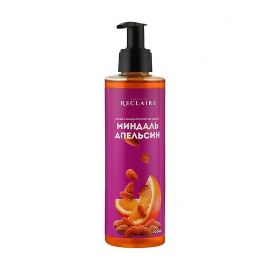 Hot anti-cellulite Reclaire body oil Almonds orange, 200 ml Hot anti-cellulite Reclaire body oil Almonds orange, 200 ml