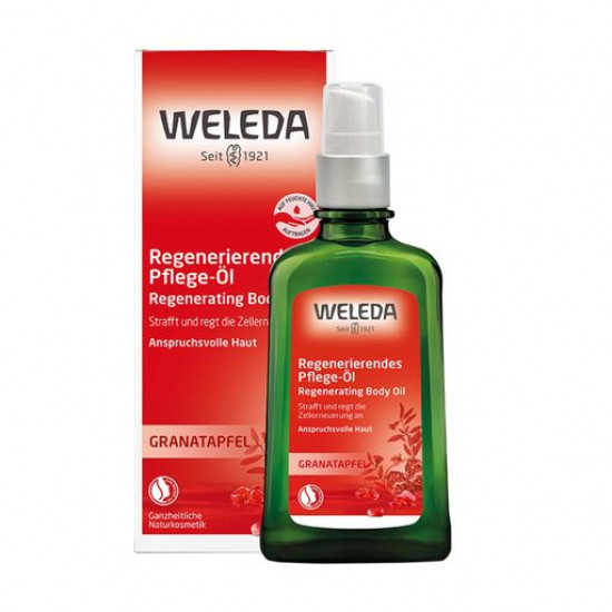 The garnet restoring oil for a body of Weleda Pomegranate Regenerating Oil, 100 ml The garnet restoring oil for a body of Weleda Pomegranate Regenerating Oil, 100 ml