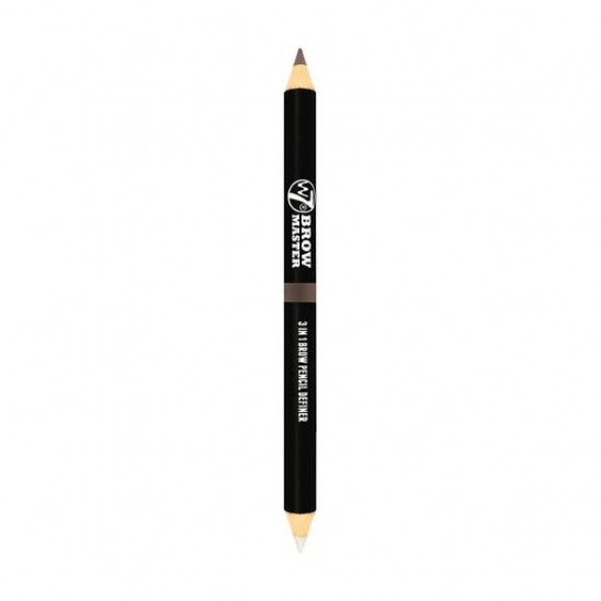 Pencil for eyebrows of W7 Brow Master 3 in 1 with wax and a brush, Blonde, 1 g Pencil for eyebrows of W7 Brow Master 3 in 1 with wax and a brush, Blonde, 1 g