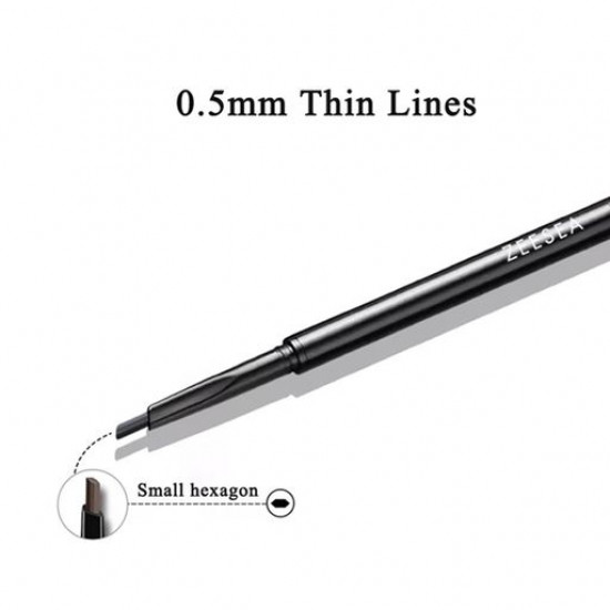 Олівець для брів Zeesea Eyebrow Pencil Small Hexagon Black, 0.06 г Олівець для брів Zeesea Eyebrow Pencil Small Hexagon Black, 0.06 г