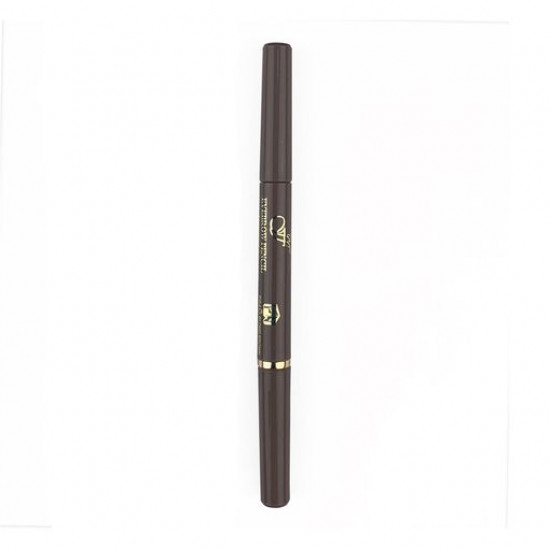 Pencil for eyebrows with a brush of FFleur Powder ES-412 of Brown, 0.5 g Pencil for eyebrows with a brush of FFleur Powder ES-412 of Brown, 0.5 g
