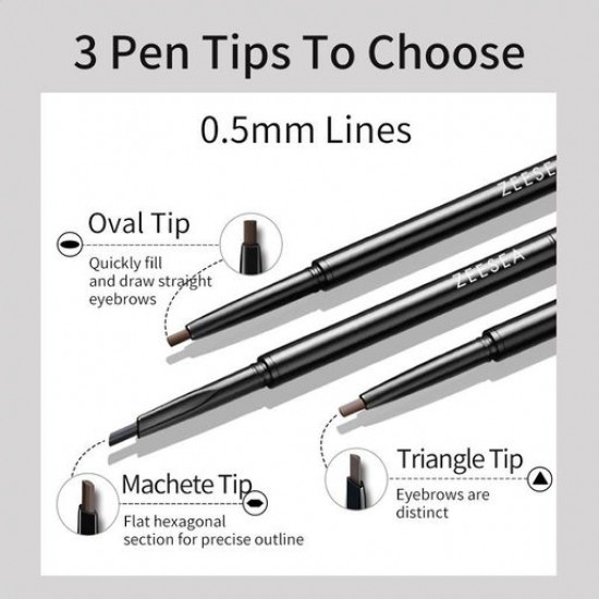Карандаш для глаз Zeesea Waterproof Long-Lasting Eyebrow Pencil Ultra Triangle Dark Coffee
Карандаш для глаз Zeesea Waterproof Long-Lasting Eyebrow Pencil Ultra Triangle Dark Coffee