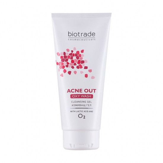 Кисневий гель для вмивання Biotrade Acne Out Oxy Wash Cleansing Gel For Face проти вугрової висипки, 50 мл Кисневий гель для вмивання Biotrade Acne Out Oxy Wash Cleansing Gel For Face проти вугрової висипки, 50 мл
