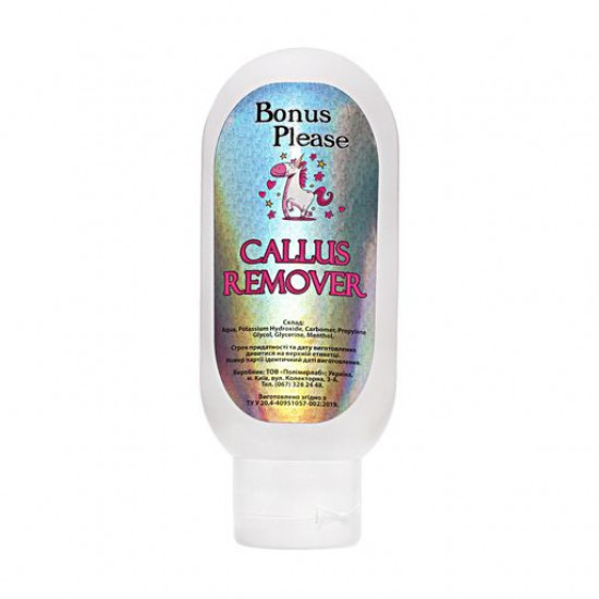 Кислотний пілінг для ніг Bonus Please Callus Remover Ментол, 100 г Кислотний пілінг для ніг Bonus Please Callus Remover Ментол, 100 г
