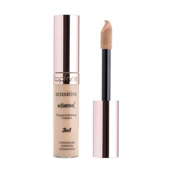 Консилер для обличчя TopFace Sensitive Mineral 3 in 1 Concealer, 004, 12 мл Консилер для обличчя TopFace Sensitive Mineral 3 in 1 Concealer, 004, 12 мл