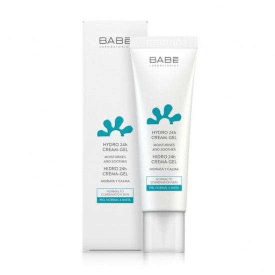 Крем-гель для обличчя Babe Laboratorios Hydro 24h Cream 24 години зволоження та пом'якшення, 50 мл Крем-гель для обличчя Babe Laboratorios Hydro 24h Cream 24 години зволоження та пом'якшення, 50 мл