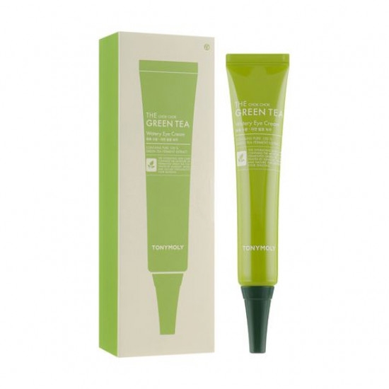 Skin cream around eyes of Tony Moly The Chok Chok Green Tea Watery Eye Cream with extract of green tea, 30 ml Skin cream around eyes of Tony Moly The Chok Chok Green Tea Watery Eye Cream with extract of green tea, 30 ml