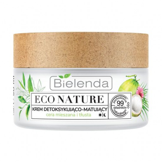 Cream for the person Bielenda Eco Nature Face Cream for a detoxication and matting of skin, 50 ml Cream for the person Bielenda Eco Nature Face Cream for a detoxication and matting of skin, 50 ml
