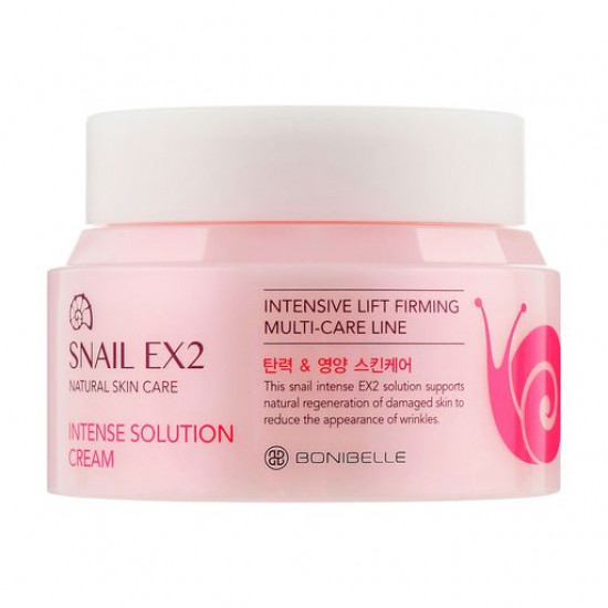 Крем для обличчя Bonibelle Snail EX2 Intense Solution Cream з муцином равлики, 80 мл Крем для обличчя Bonibelle Snail EX2 Intense Solution Cream з муцином равлики, 80 мл