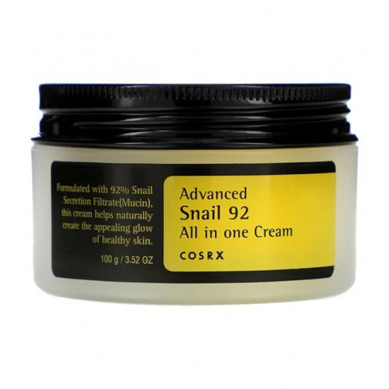 Cream for the person Cosrx Advanced Snail 92 All in one Cream universal, with mutsiny snails, 100 ml Cream for the person Cosrx Advanced Snail 92 All in one Cream universal, with mutsiny snails, 100 ml
