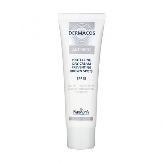 Крем для обличчя Farmona Dermacos Anti-spot SPF 15 денний, проти пігментації, 50 мл Крем для обличчя Farmona Dermacos Anti-spot SPF 15 денний, проти пігментації, 50 мл