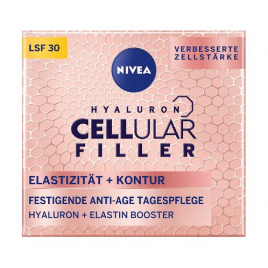 Cream for the person Nivea Hyaluron Cellular Filler + Elasticity-Reshare, day, ml SPF 30, 50 Cream for the person Nivea Hyaluron Cellular Filler + Elasticity-Reshare, day, ml SPF 30, 50