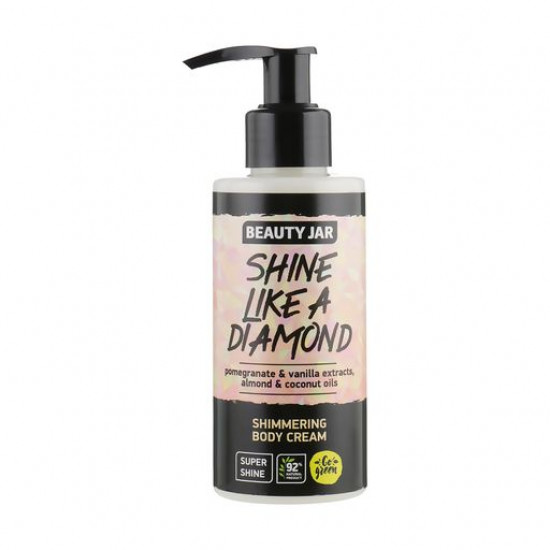 Крем для тіла Beauty Jar Shine Like A Diamond з блискітками, 150 мл Крем для тіла Beauty Jar Shine Like A Diamond з блискітками, 150 мл