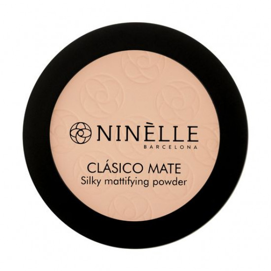 Light opaque compact powder for the person Ninelle Clasico Mate Silky Mattifying Powder 201, 8 g Light opaque compact powder for the person Ninelle Clasico Mate Silky Mattifying Powder 201, 8 g