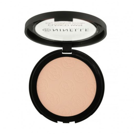 Light opaque compact powder for the person Ninelle Clasico Mate Silky Mattifying Powder 201, 8 g Light opaque compact powder for the person Ninelle Clasico Mate Silky Mattifying Powder 201, 8 g