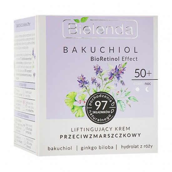 Ліфтинг-крем для обличчя Bielenda Bakuchiol BioRetinol Lifting Cream, 50 мл Ліфтинг-крем для обличчя Bielenda Bakuchiol BioRetinol Lifting Cream, 50 мл