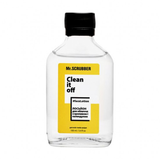 Face lotion with a nettle and a calendula of Mr.Scrubber Clean it off, 100 ml Face lotion with a nettle and a calendula of Mr.Scrubber Clean it off, 100 ml