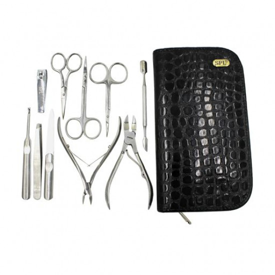 Manicure SPL set Black crocodile, 10 objects, (77302AI) Manicure SPL set Black crocodile, 10 objects, (77302AI)