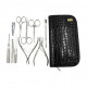 Manicure SPL set Black crocodile, 10 objects, (77302AI) Manicure SPL set Black crocodile, 10 objects, (77302AI)
