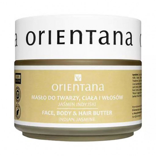 Face, body oil and hair of Orientana Indian Jasmine Face Body & Hair Butter Indian jasmine, 100 g Face, body oil and hair of Orientana Indian Jasmine Face Body & Hair Butter Indian jasmine, 100 g