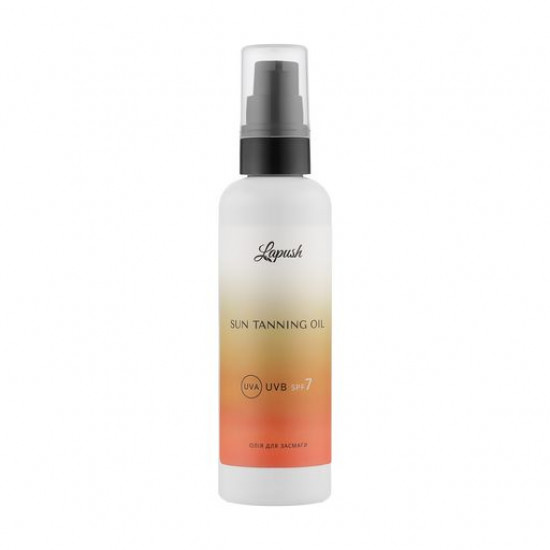 Oil for suntan of Lapush Sun Tanning Oil SPF 7 with extract of carrots and a dogrose, 100 ml Oil for suntan of Lapush Sun Tanning Oil SPF 7 with extract of carrots and a dogrose, 100 ml