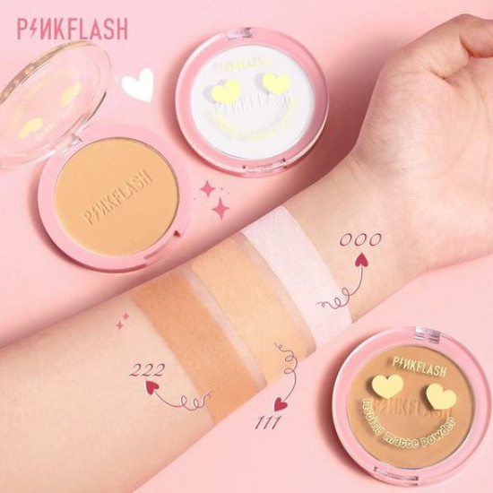 Матова пудра для обличчя Pinkflash Lasting Matte Pressed Powder 000, 5.8 г Матова пудра для обличчя Pinkflash Lasting Matte Pressed Powder 000, 5.8 г