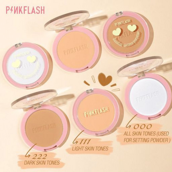 Матова пудра для обличчя Pinkflash Lasting Matte Pressed Powder 000, 5.8 г Матова пудра для обличчя Pinkflash Lasting Matte Pressed Powder 000, 5.8 г