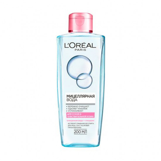 Micellar vodaL'Oreal Paris Skin Expert Absolute tenderness, for dry and sensitive skin, 200 ml Micellar vodaL'Oreal Paris Skin Expert Absolute tenderness, for dry and sensitive skin, 200 ml