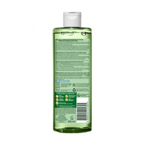 Міцелярна вода Garnier Bio Soothing Cornflower Micellar Water з квітковою водою волошка і міцелами натурального походження, 400 мл Міцелярна вода Garnier Bio Soothing Cornflower Micellar Water з квітковою водою волошка і міцелами натурального походження, 400 мл