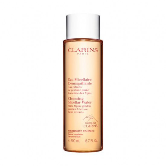 Micellar water for clarification of the person Clarins Cleansing Micellar Water for sensitive skin, 200 ml Micellar water for clarification of the person Clarins Cleansing Micellar Water for sensitive skin, 200 ml