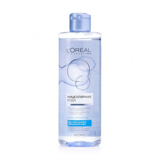 Micellar water for clarification of the person L'Oreal Paris Skin Expert for the normal and mixed skin, 400 ml Micellar water for clarification of the person L'Oreal Paris Skin Expert for the normal and mixed skin, 400 ml