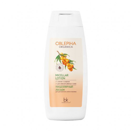 Мицеллярный лосьон для деликатного снятия макияжа BelKosmex Oblepiha Organica Micellar Lotion, 150 мл
Мицеллярный лосьон для деликатного снятия макияжа BelKosmex Oblepiha Organica Micellar Lotion, 150 мл